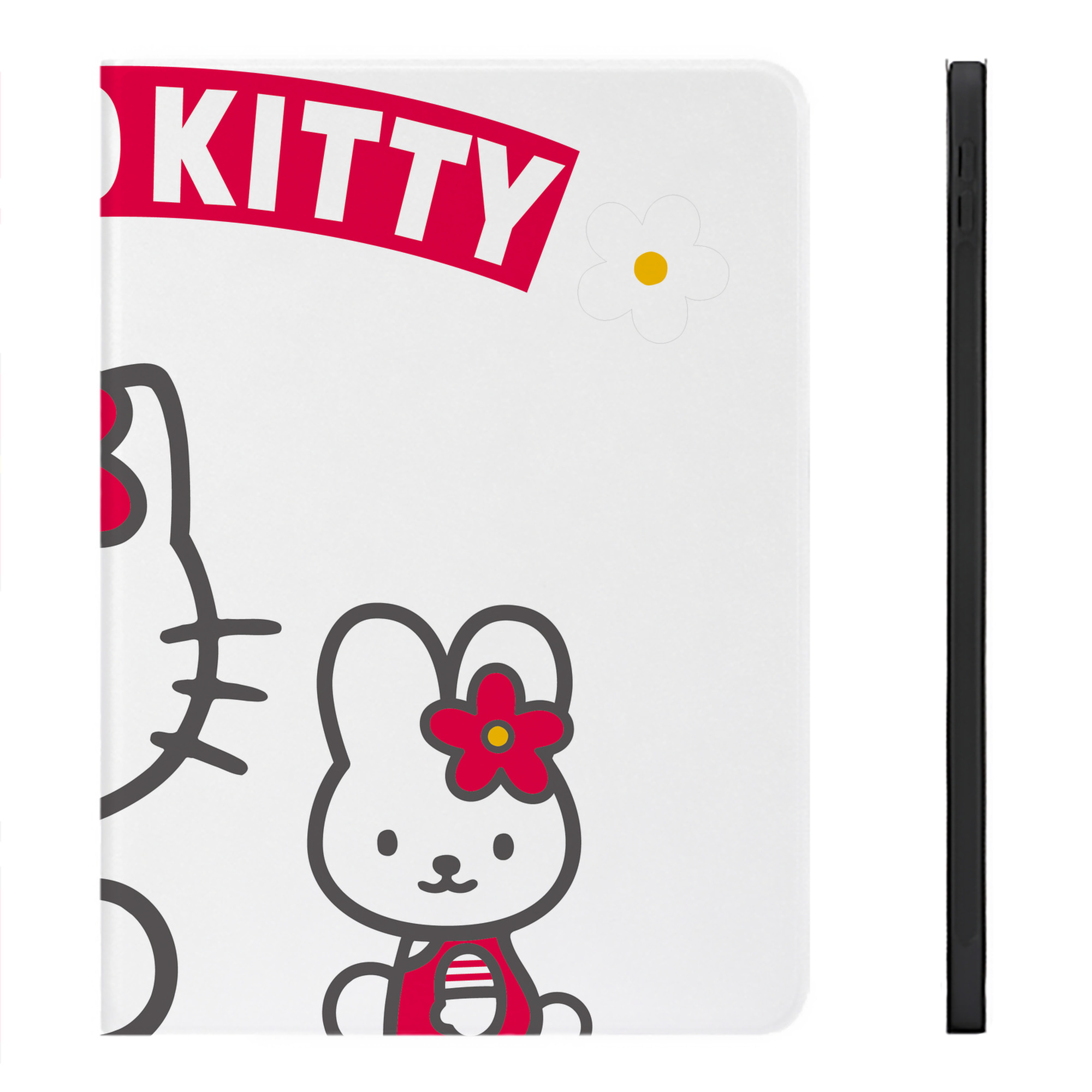 （画像用） Hello Kitty ハローキティ IPadケース ペンホルダー付き ブックスタイルデザイン